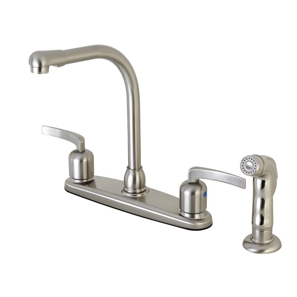 Kingston FB758EFLSP 8-Inch Centerset Kitchen Faucet with Sprayer FB758EFLSP - main